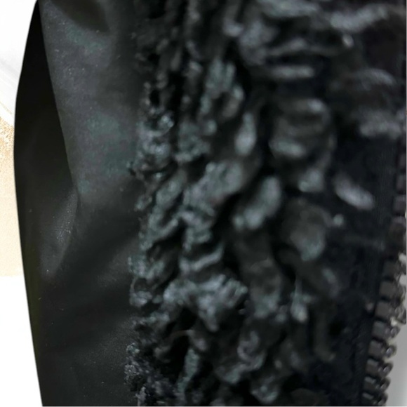115 ZARA | EUC Women’s Black Sherpa Bomber Jacket - Size M | Faux Fur Full Zip - Picture 6 of 16